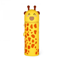 LEGAMI 2 in 1 Federmäppchen aus Silikon GIRAFFE - Kawaii Schlampermappe