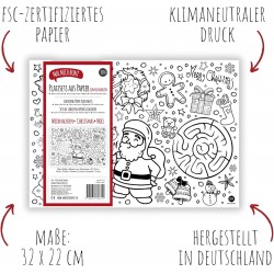 JEKA 12 Platzsets zum ausmalen WEIHNACHTEN