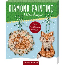 CS Diamond Painting Holzanhänger basteln Reh oder Fuchs