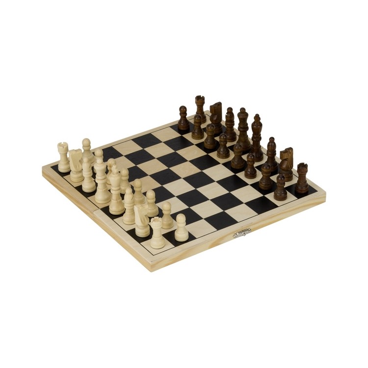 GOKI Schachspiel in Holzklappkassette Schach Holz