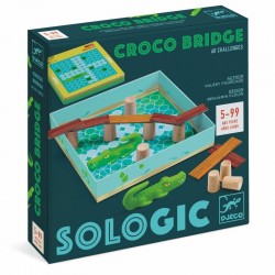 DJECO SOLOGIC Krokodil Brücke Logikspiel Knobelspiel ab 5 Jahren