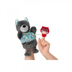 LILLIPUTIENS der Wolf Handpuppe Rotkäppchen Märchen