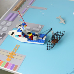 Spielfolie/ Möbelfolie für IKEA TROFAST HOLZ Hafen Aufkleber Sticker Kinderzimmer Spieltisch (Möbel nicht inklusive)