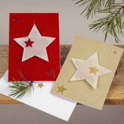 110 Glitzer Sticker Sterne GOLD - Blatt 10 x 24 cm - Deko Aufkleber Adventskalender DIY Weihnachten Geschenkaufkleber