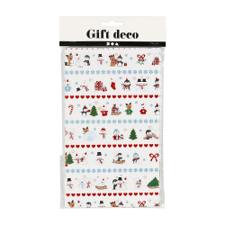 8 Papiertüten Eisbäre H 21cm - 6 x 12cm Geschenktüte Weihnachten Adventskalender DIY