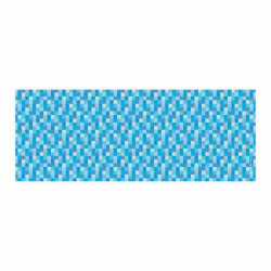 Stiftebecher Pixel blau inkl. 12 Dreikant Buntstiften| Kinder Stifteköcher Stiftehalter Schreibtisch Organizer Mädchen Junge