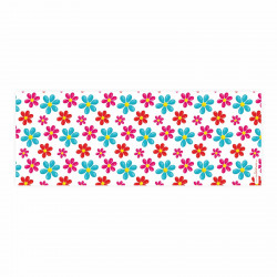 Stiftebecher Blumem rot/blau inkl. 12 Dreikant Buntstiften Kinder Stifteköcher Stiftehalter Schreibtisch Organizer Mädchen
