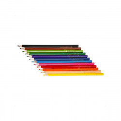 Stiftebecher Regenbogen inkl. 12 Dreikant Buntstiften| Kinder Stifteköcher Stiftehalter Schreibtisch Organizer Mädchen Junge