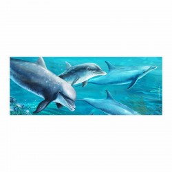 Stiftebecher Delfine inkl. 12 Dreikant Buntstiften Kinder Stifteköcher Stiftehalter Schreibtisch Organizer Mädchen Junge