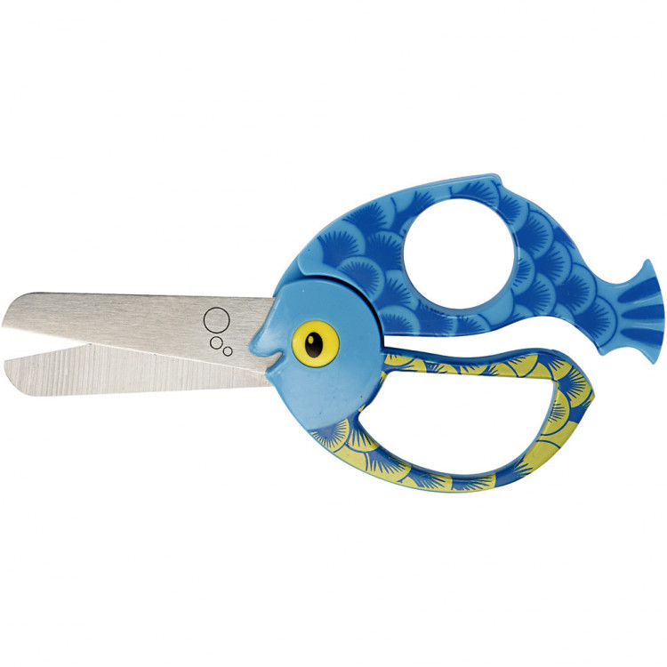 FISKARS Kinderschere Fisch blau - für Rechts- und Linkshänder