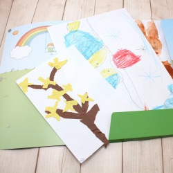 A4 Sammelmappe "Meine gesammelten Werke" Kinder malen