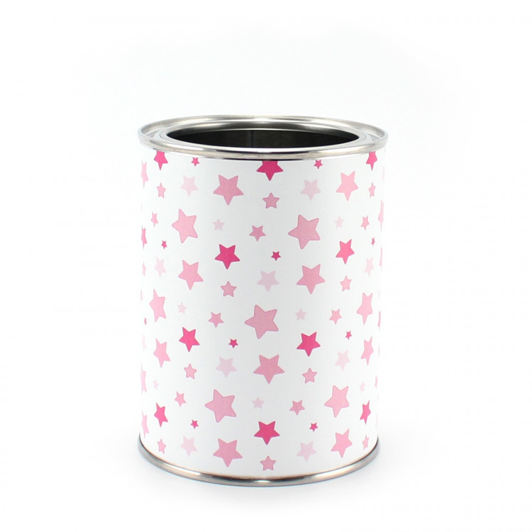 Stiftebecher Sterne rosa/pink - Kinder Stifteköcher Stiftehalter