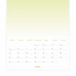 Fotokalender Bastelkalender Verlauf mit Feiertagen 2025