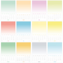 Fotokalender Bastelkalender Verlauf mit Feiertagen 2024