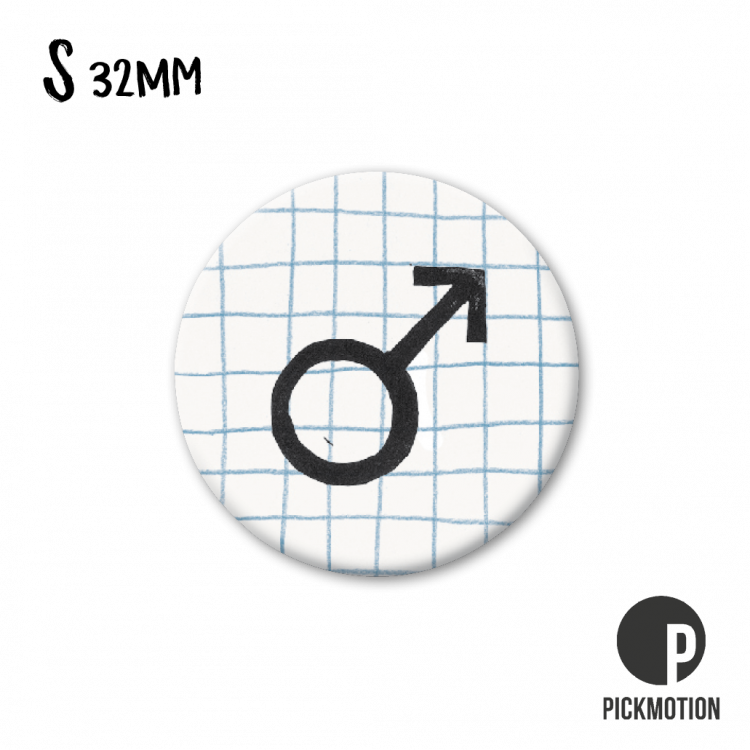 Pickmotion S-Magnet Mann Symbol
