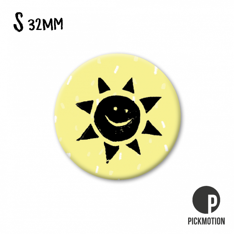Pickmotion S-Magnet Sonne gelb