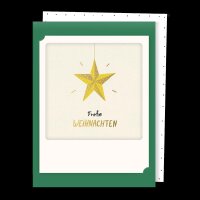 Pickmotion Kleine Klappkarte Weihnachtsstern (dunkel...