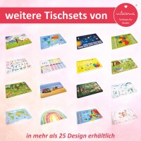 stabiles Vinyl Tischset Rehe Kinder Platzset abwaschbar