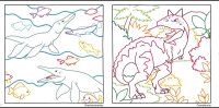 TOPP Zauberpapier Malbuch Dinosaurier 48 Seiten