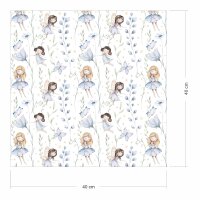 2 x 0,9 m selbstklebende Folie - Blumenwiese Feen Klebefolie Dekorfolie Möbelfolie