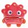 SORGENFRESSER Mika Kuscheltier Plüschtier rot 18cm