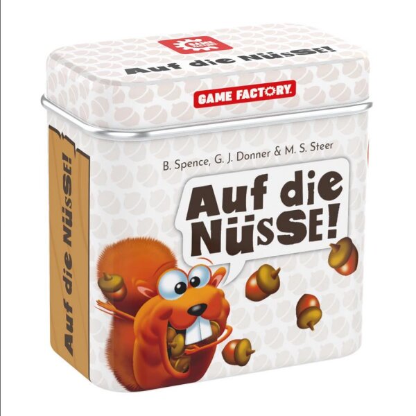GAME FACTORY Auf die Nüsse Würfelspiel ab 6 Jahren