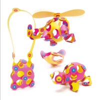 CLIXO Crew pink & gelb Magnet Bausatz 24 teilig