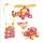 CLIXO Crew pink & gelb Magnet Bausatz 24 teilig
