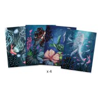 DJECO Bastelset 3D Malen 4 Meerestiere zum dekorieren