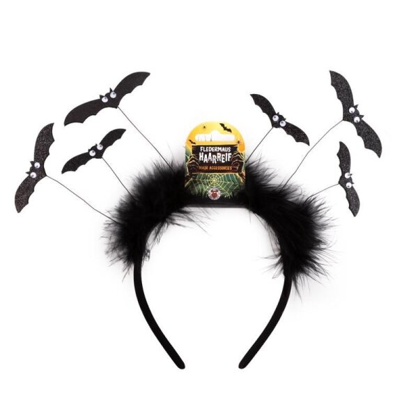 TRENDHAUS Haarreif Fledermaus Halloween Deko Kostüm