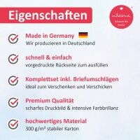 10 Einladungskarten Regenbogen Sterne mit GLITZER inkl. 10 transparenten Briefumschlägen Kindergeburtstag Mädchen bunt Einladung