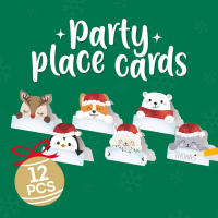 LEGAMI Set mit 12 weihnachtlichen Tischkärtchen Tischdeko