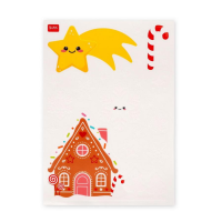 LEGAMI 70 selbsthaftende Fensterbilder Weihnachten Fenstersticker wiederverwendbar