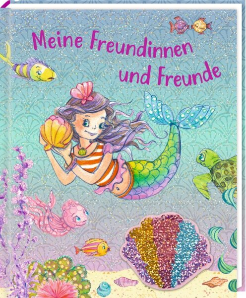 CS Freundebuch Nella Nixe Meerjungfrau mit Wendepailletten