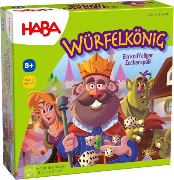 HABA Würfelkönig kniffeliges Zockerspiel für 2-5 Spieler ab 8 Jahren