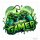 259 Wandtattoo Gamer Spielekonsole Controller grün in 4 vers. Größen