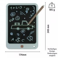 MAUDER VERLAG LCD Zaubermaltafel für Kinder Fahrzeuge blau/mint