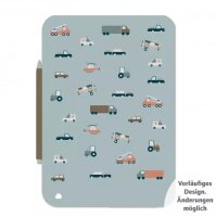 MAUDER VERLAG LCD Zaubermaltafel für Kinder Fahrzeuge blau/mint