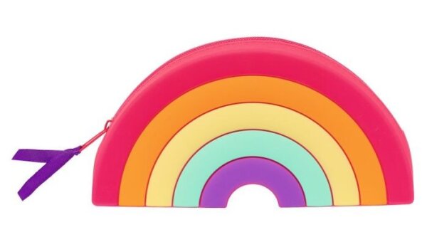 MOSES Regenbogen Täschchen Schlampermäppchen Silikon