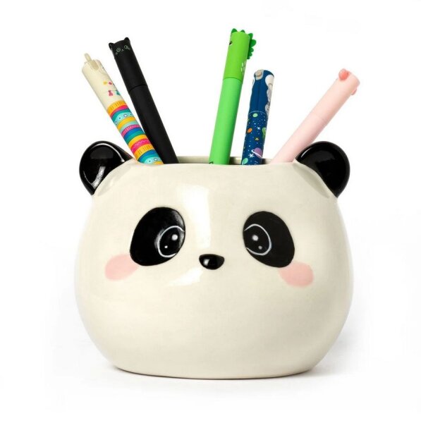 LEGAMI Keramik Stiftehalter Panda Stiftebecher Stifteköcher