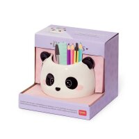 LEGAMI Keramik Stiftehalter Panda Stiftebecher Stifteköcher