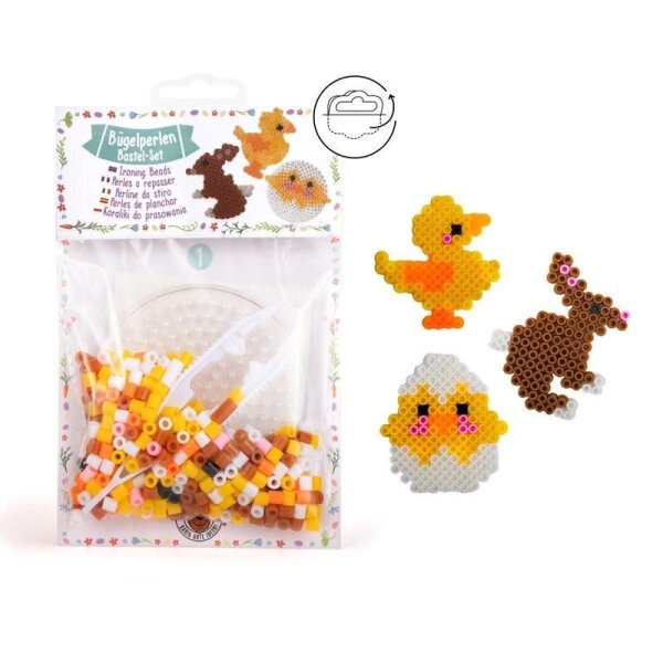 TRENDHAUS TOMMY & FRIDA Bügelperlen DIY 3er-Set Bastelset Ostern