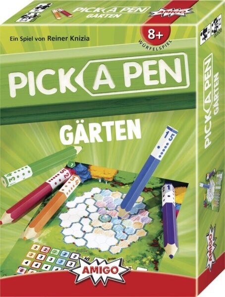 AMIGO Familienspiel Pick a Pen: Gärten ab 8 Jahren