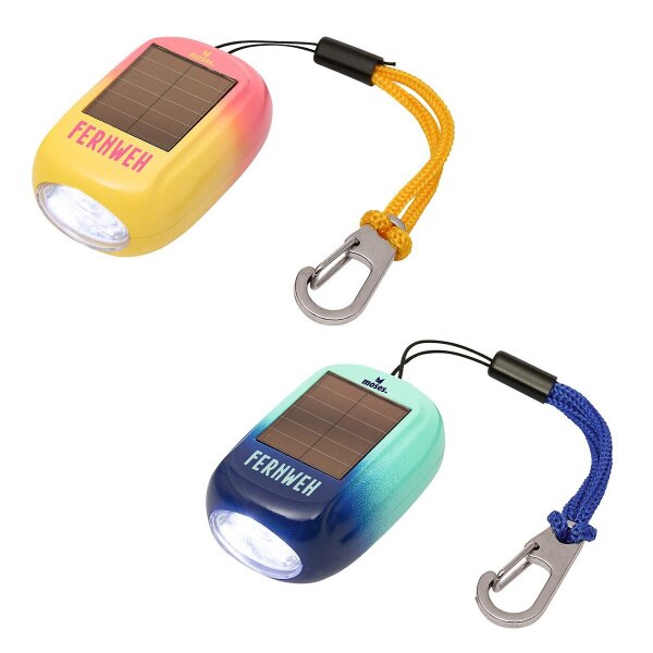 MOSES Fernweh Mini Dynamo Solar Taschenlampe
