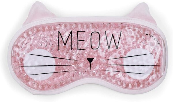 LEGAMI Chill Out Gelmaske KATZE Augenmaske Kühlmaske Wärmemaske
