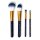 LEGAMI 4 teiliges Make up Pinsel Set STARS Puder Pinsel Lidschatten Pinsel