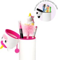 LEGAMI 2 in 1 Federmäppchen aus Silikon Einhorn - Kawaii Schlampermappe