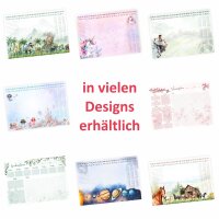 A3 Schreibtischunterlage Papier  Sonnensystem – Planeten mit kleinem 1×1 | 50 Blatt