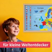 Kinder Lernposter Europa - Größe: DIN A2 - 594 x 420 mm