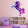 163 Wandtattoo Einhorn pink - 1000 x 1000 mm